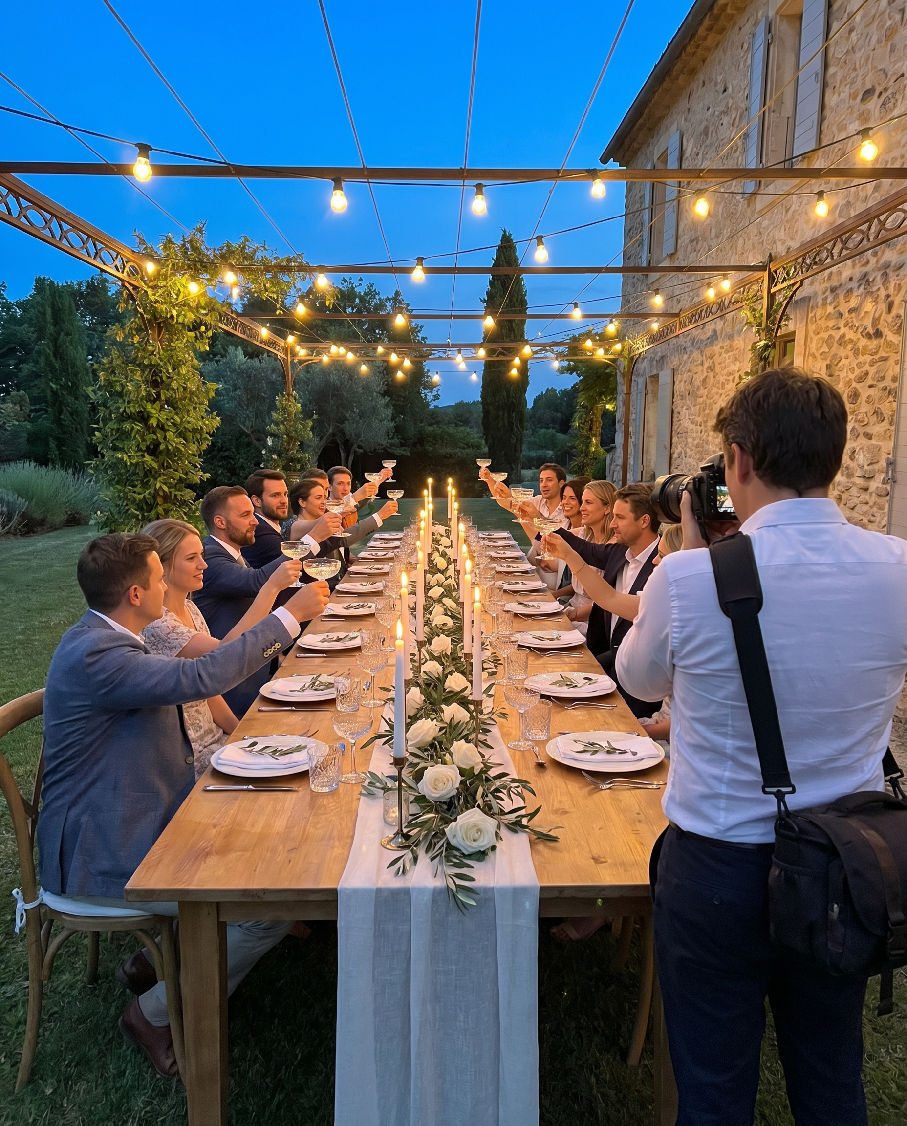 Photographer at a private dinner